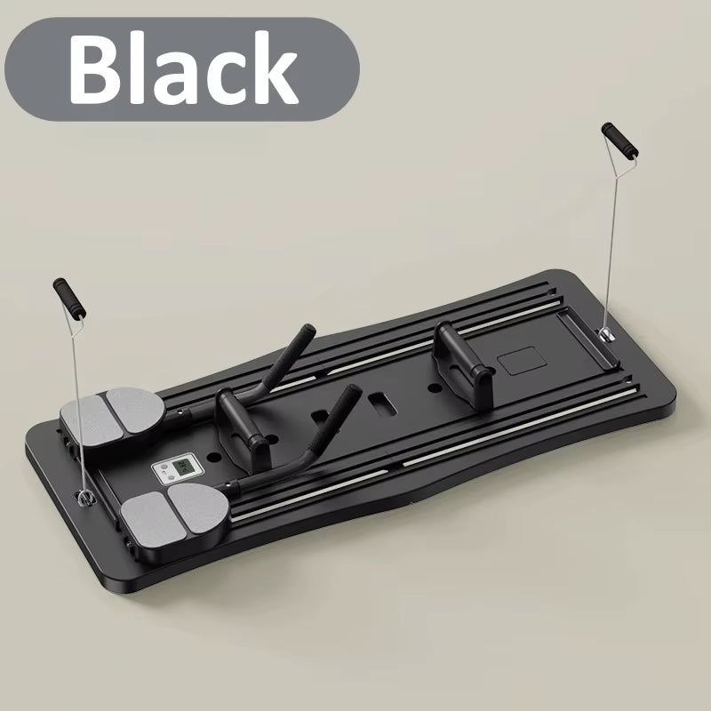 Commercial Home Foldable Pilates Board Reformer Abdominal Core Trainer Ab Exercise Abs Roller Workout Equipment
