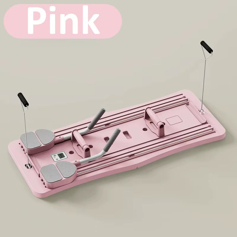 Commercial Home Foldable Pilates Board Reformer Abdominal Core Trainer Ab Exercise Abs Roller Workout Equipment